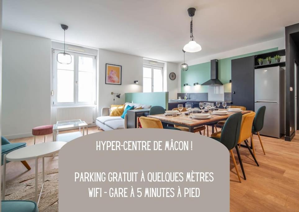 Macon Cozy / Appartement Central 100M² / 8 Pers Esterno foto
